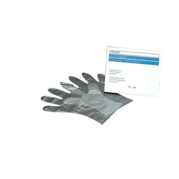 Overgloves Latindo Powder-Free Plastic Latex-Free Large Clear Disposable 100/Pk